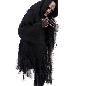 Grim reaper deluxe costume with movable mouth, hands and gown